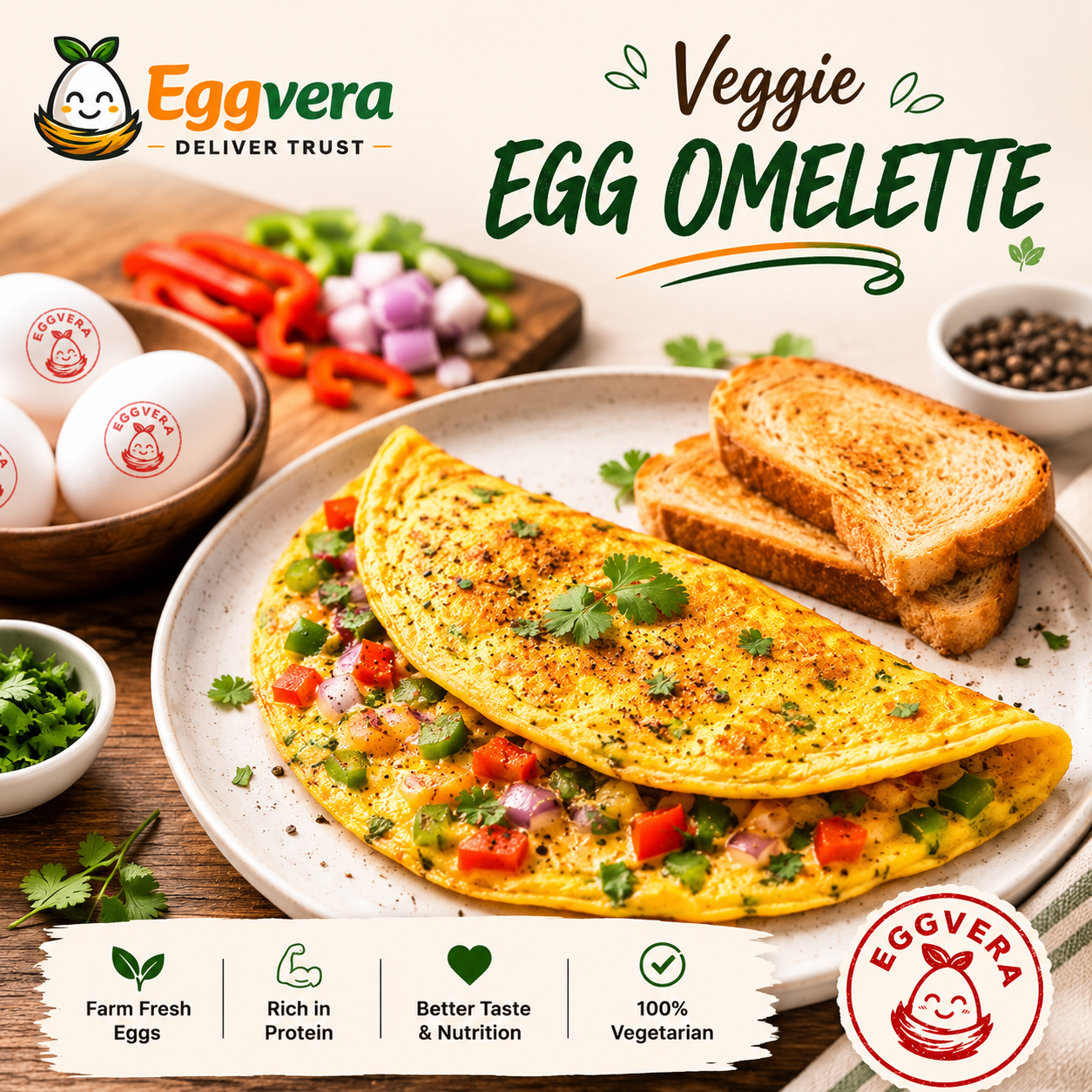 Veggie Egg Omelette